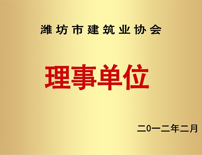构筑业协会理事单元