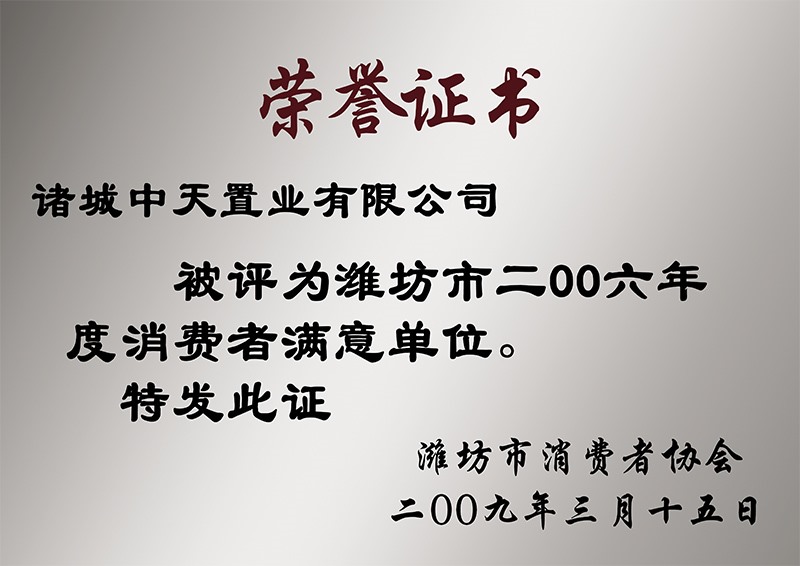 2006年消费者中意单元