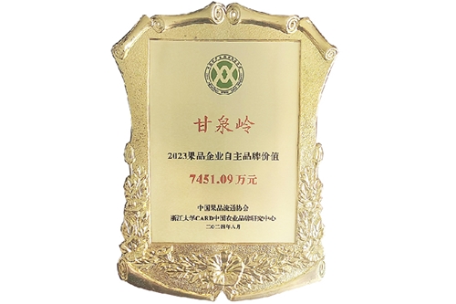 2024果品企业自主品牌价值