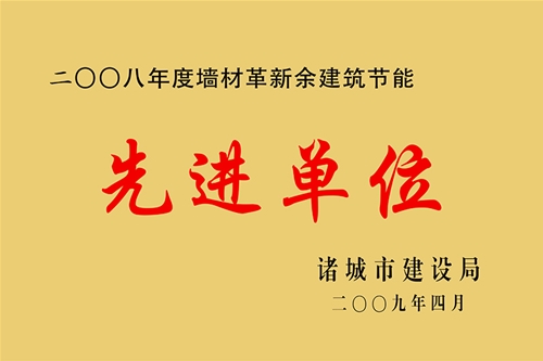 2008年度先进企业